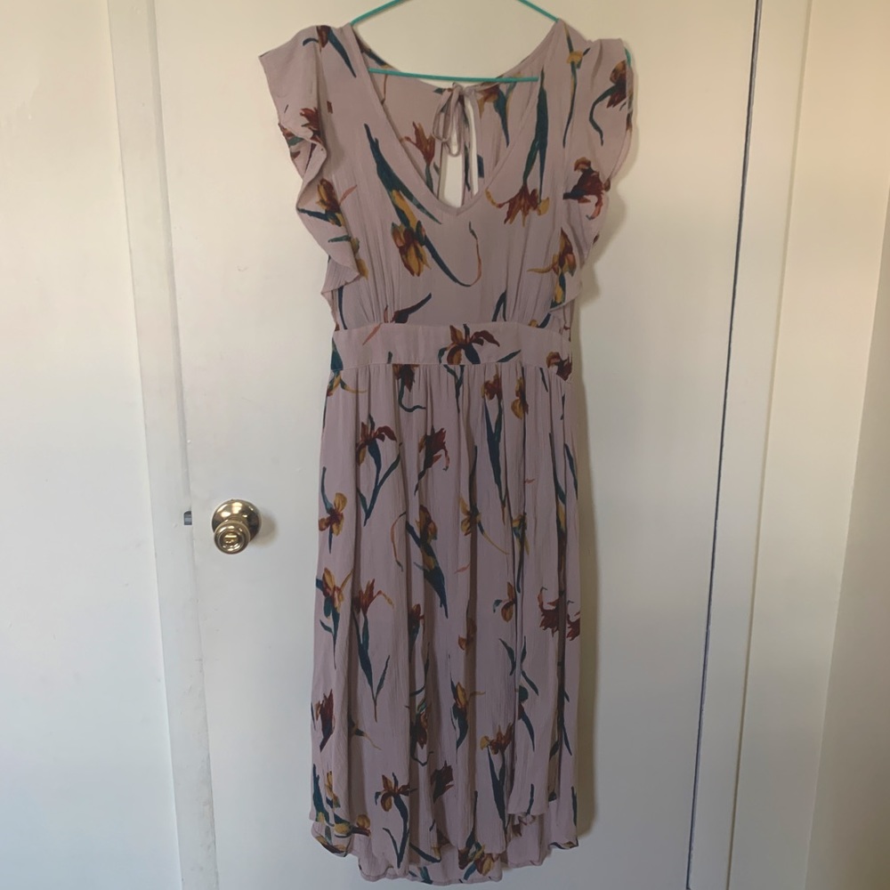 O’Niell Open Back Floral Midi Dress